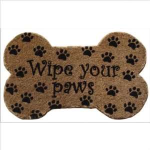  Wipe your paws Design Coir Doormat: Home & Kitchen