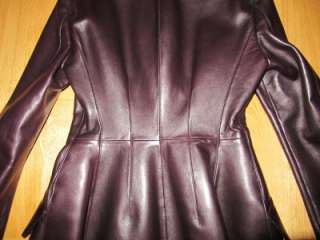 BEST & LAST PRICE__PRADA 4500$ dark brown long leather coat 42 NWT 