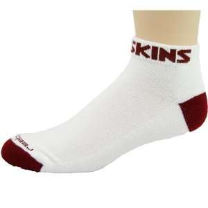   Washington Redskins White Burgundy Low Cut Socks