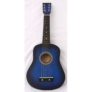  25 Blue Kids Acoustic Guitar with Free Accessories: Toys 