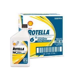  Shell Rotella 550019914 5W 40 T6 Motor Oil   1 Quart 