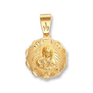  LIOR   Pendant medal Mother Mary   Gold Plated: Jewelry