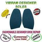 Womens YSL Vibram Designer Soles/Shoe Repair/Stick On Soles/BLUE/Free 
