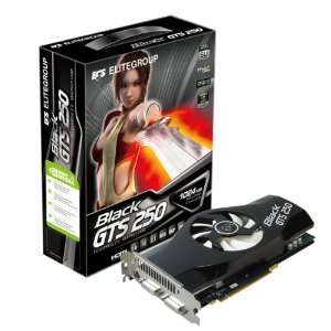  ECS GeForce GTS 250 1 GB 256 bit DDR3 PCI Express 2.0 x16 