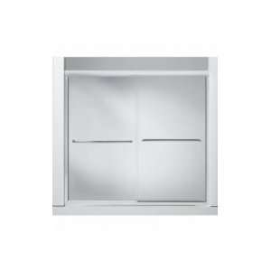   Clear Glass K 702204 L SHP Bright Polished Silver