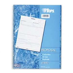  TOPS® Spiralbound Proposal Form Book FORM,PROPOSAL,SPIRAL 