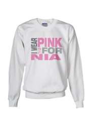 wear pink for Nia Breast cancer Sweatshirt by 