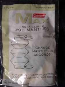 New Coleman Max Lantern #95 Instaclip 2 Tube Mantles  