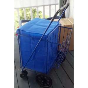 Shopping Cart with Double Basket and Liner with top cover Jumbo size 