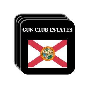 US State Flag   GUN CLUB ESTATES, Florida (FL) Set of 4 Mini Mousepad 