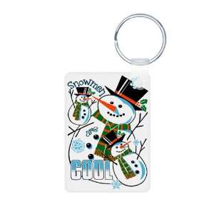  Photo Keychain Christmas Holiday Snowmen Are Cool 