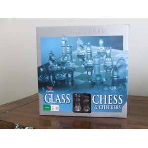  Unique GLASS CHESS SET   Dazzling Brand New Everything 
