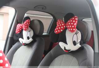 New cartoon Minnie Mouse Red + Black car Dot Steering Wheel Holder 