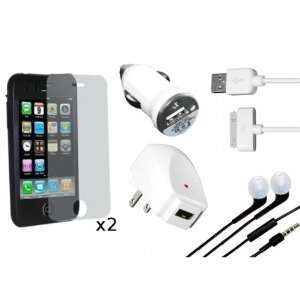   iPhone 3G 3GS w/ Black Silicone Case and Handsfree Earphone Headset