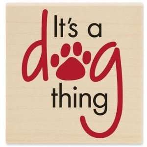  Dog Thing Wood Mounted Rubber Stamp Arts, Crafts & Sewing