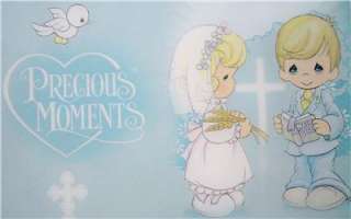 PRECIOUS MOMENTS * gift wrap FIRST COMMUNION PARTY  