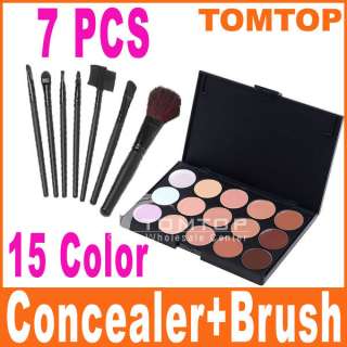   Concealer Camouflage + 7 PCS Brushes Set Kit Bag Case Hot Sell  