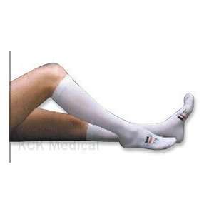 White Knee Length T.E.D. Anti Embolism Stocking with Inspection Toe 