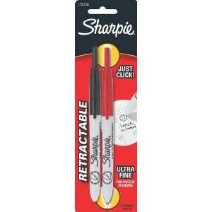  Sharpie Retractable Ultra Fine Point Permanent Markers, 2 