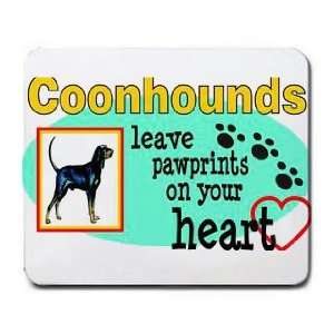  Coonhounds Leave Paw Prints on your Heart Mousepad: Office 