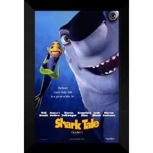 Shark Tale 27x40 FRAMED Movie Poster   Style B   2004