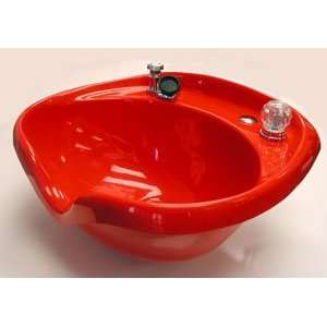  Marble 2000 Red Shampoo Bowl with 550 Faucet Diverter and 