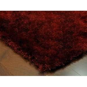  Victoria Shag Rug 6x9   Red, Hand Tufted & High Density 
