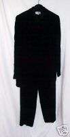 Consignment Tamotsu New York Black Pant Suit Size S/8  