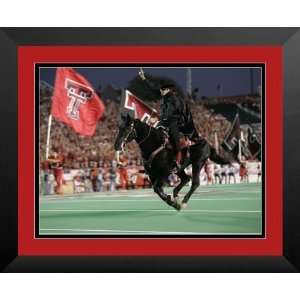    SF B B TTR1 9x12 The Masked Rider Takes the Field for Texas Tech