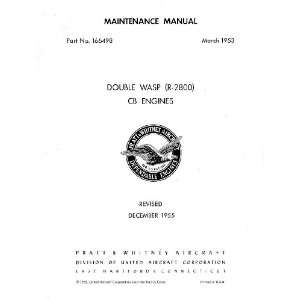   2800 CB Aircraft Engine Maintenance Manual: Pratt & Whitney: Books
