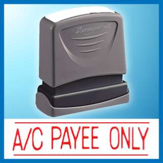 PAYEE ONLY] Xstamper Self Inking Rubber Stamp   Red  