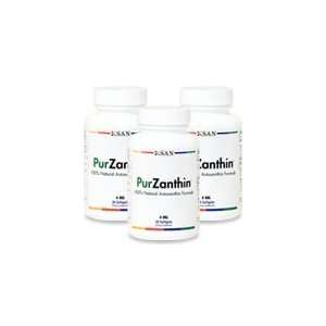 PURZANTHIN Natural Astaxanthin Formula (3 Pack)  30 Softgels. Made in 