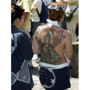  Girl with Shiva Tattoo on Back, Sensoji Temple, Asakusa 