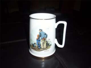 Norman Rockwell Mug Looking Out to Sea Seafarers 1984  