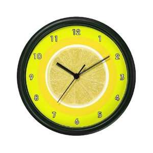  FRUIT VEGGIE SERIES Lemon Humor Wall Clock by  
