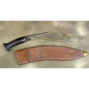Kukri Small Bhojpure Gurkha Fighting Knife w/ WW2 Dated Hard Leather 