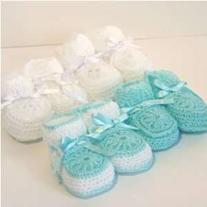  Baby Booties Crocheted 4 Combo Pack Green: Everything Else