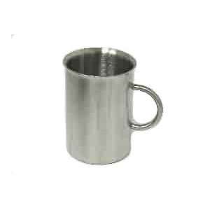   Double Wall Stainless Steel Tea/coffee Mugs, 6 piece: Kitchen & Dining