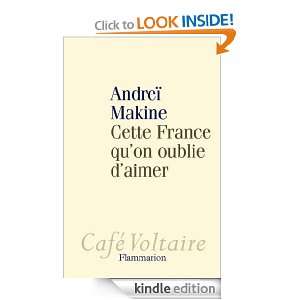 Cette France quon oublie daimer (Café Voltaire) (French Edition 