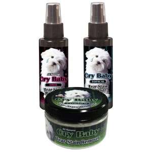  All Natural Cry Baby Tear Stain Remover   Combo Kit: Pet 