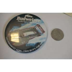  Budweiser Beer Promotional Button: Everything Else