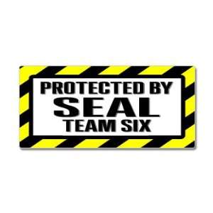  Protected by SEAL Team Six   Window Bumper Sticker 