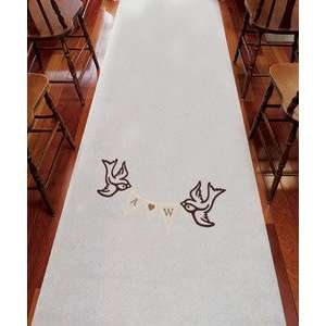    Birds with Love Pennant Personalized Aisle Runner: Home & Kitchen