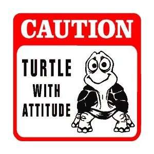    CAUTION TURTLE LOVER COUNTRY joke cute sign
