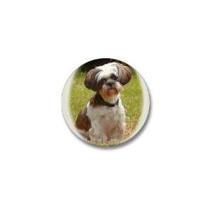  Shih Tzu Cute Pets Mini Button by  Patio, Lawn 