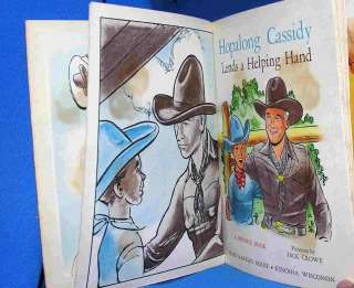   1950 HOPALONG CASSIDY POP UP ILLUSTRATIONS CHILDS BONNIE BOOK BY CROWE