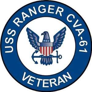  US Navy USS Ranger CVA 61 Ship Veteran Decal Sticker 3.8 