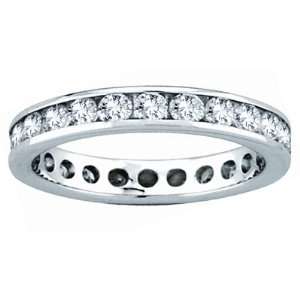   Diamond Eternity Band 14k Gold Bridal Ring H J SI Quality Fit to Your