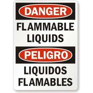 Danger Flammable Liquids, Peligro Liquidos Flamables Engineer Grade 