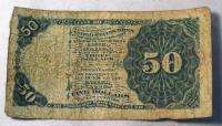 Fractional Currency 50 Cent Series 1873 Post Civil War Note P1 135 